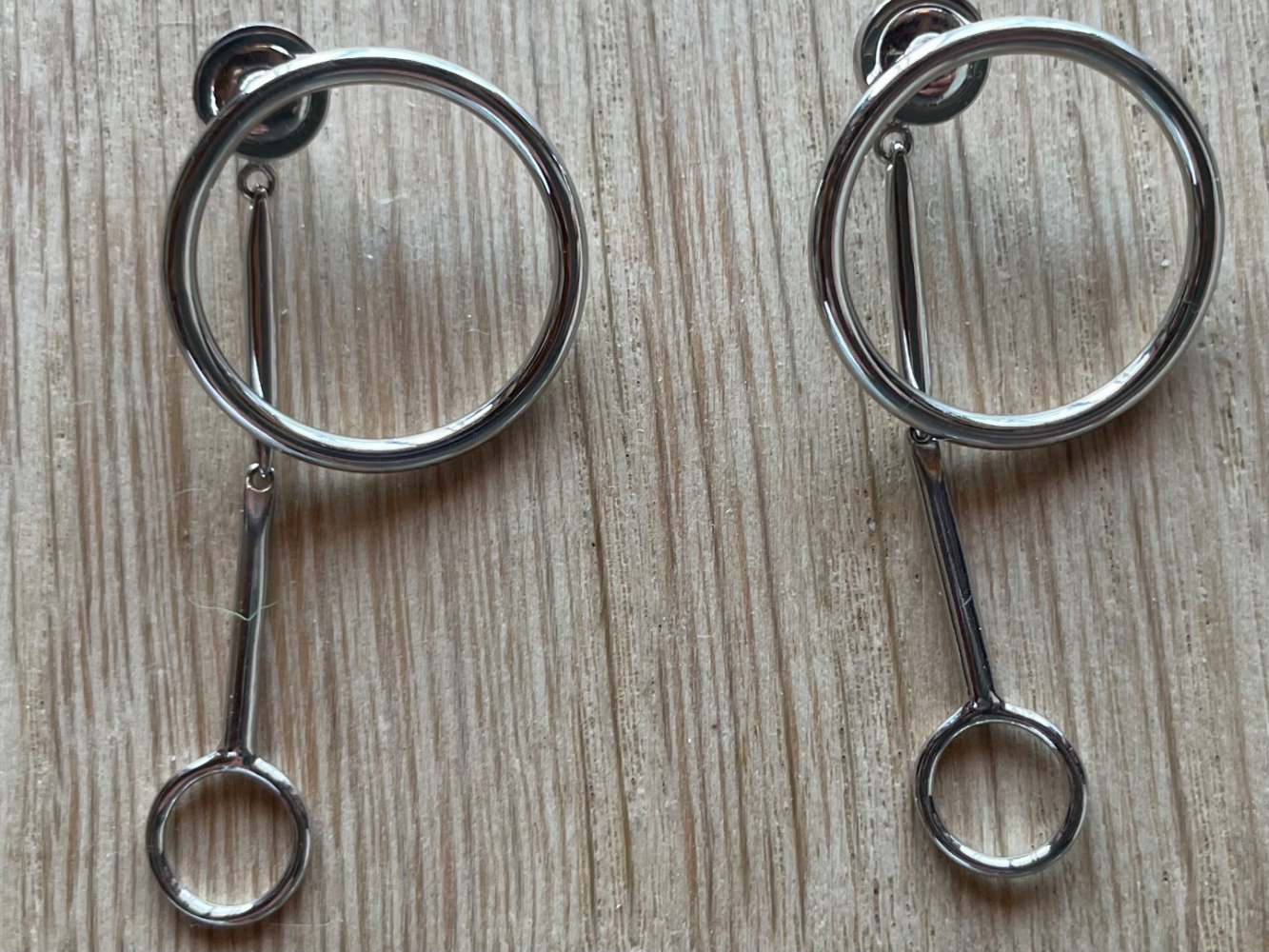 Christian Dior Wonderful Dior circle drop earrings!