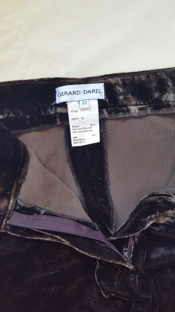 Gerard Darel Mud velvet trousers