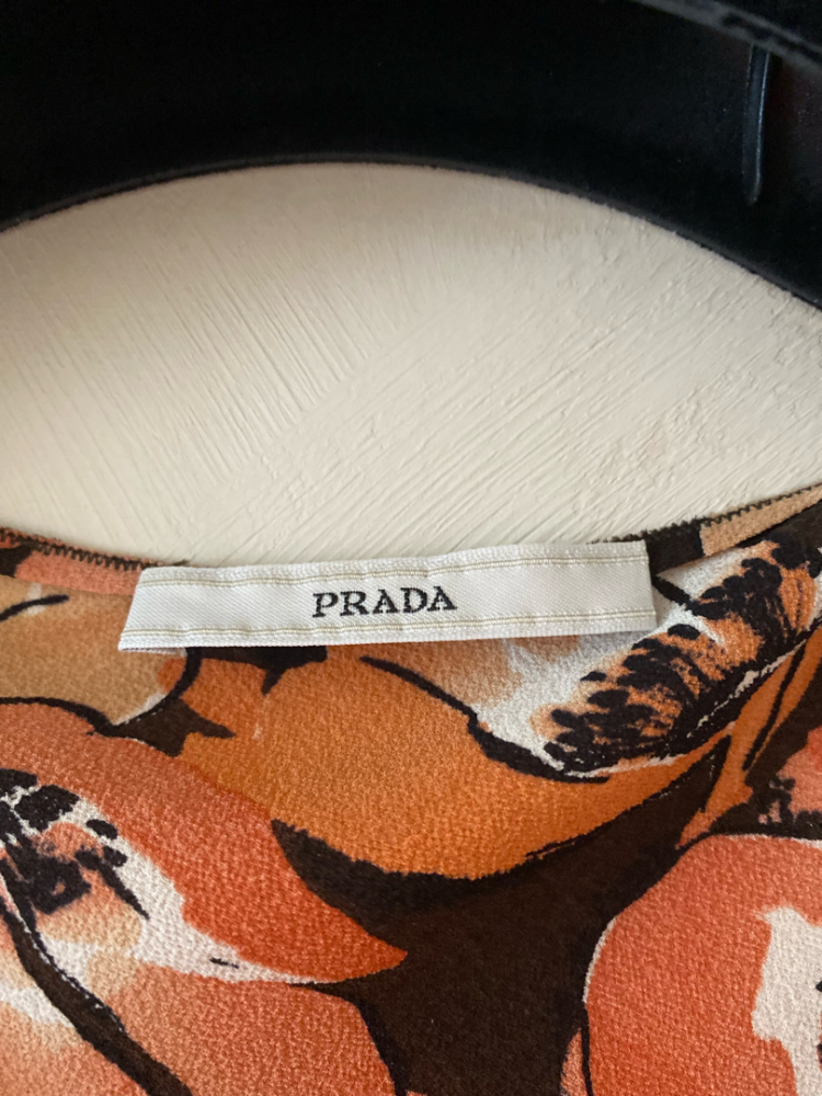 Prada Robe en crêpe de Chine