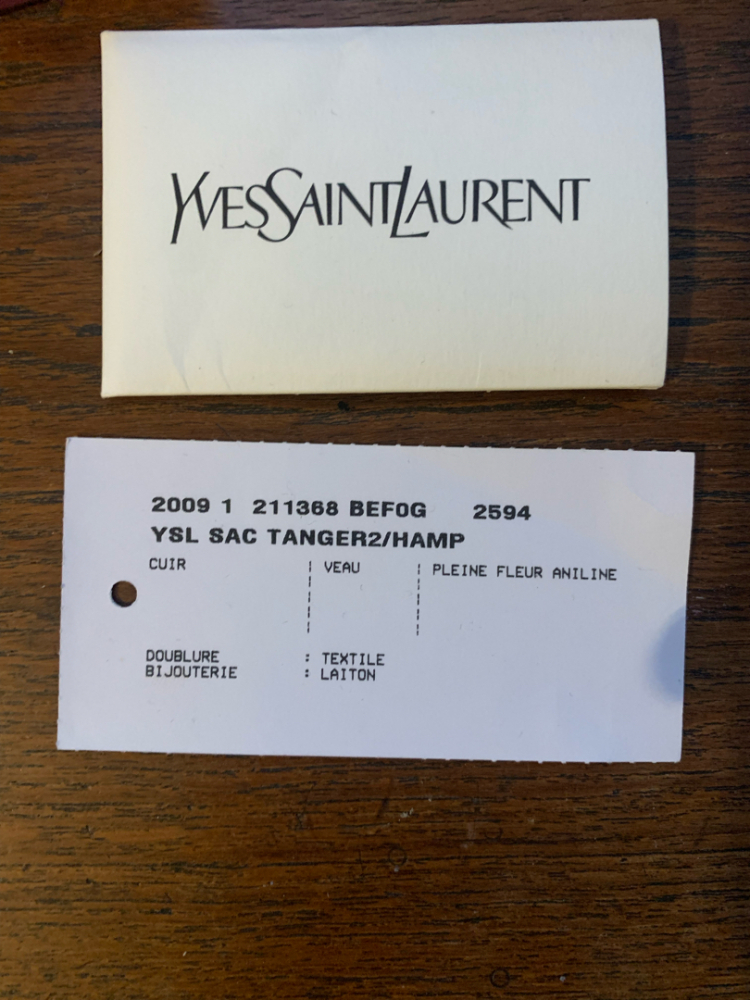 Yves Saint Laurent Tangier Bag