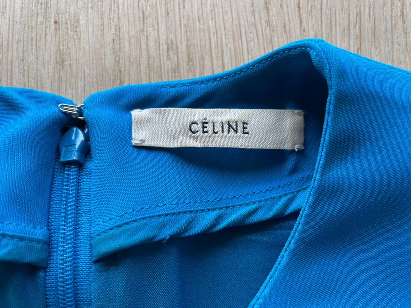 Celine Stunning Celine mini dress!  In a vibrant turquoise.