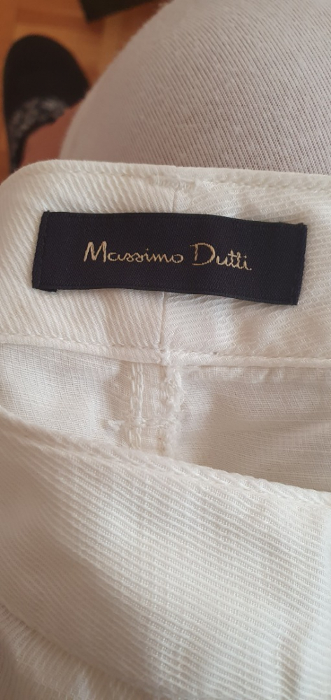Massimo Dutti off-white pants