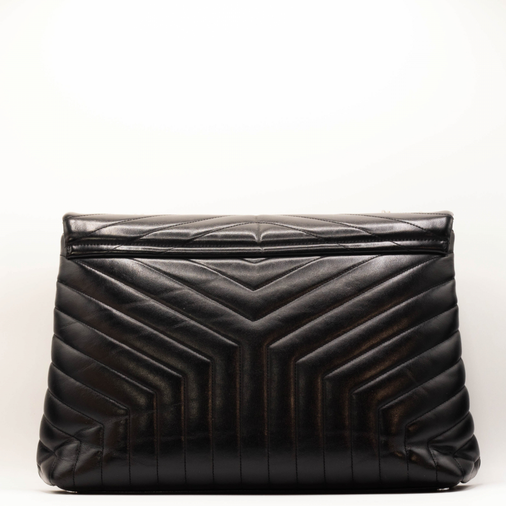 Yves Saint Laurent Loulou Large Black Leather