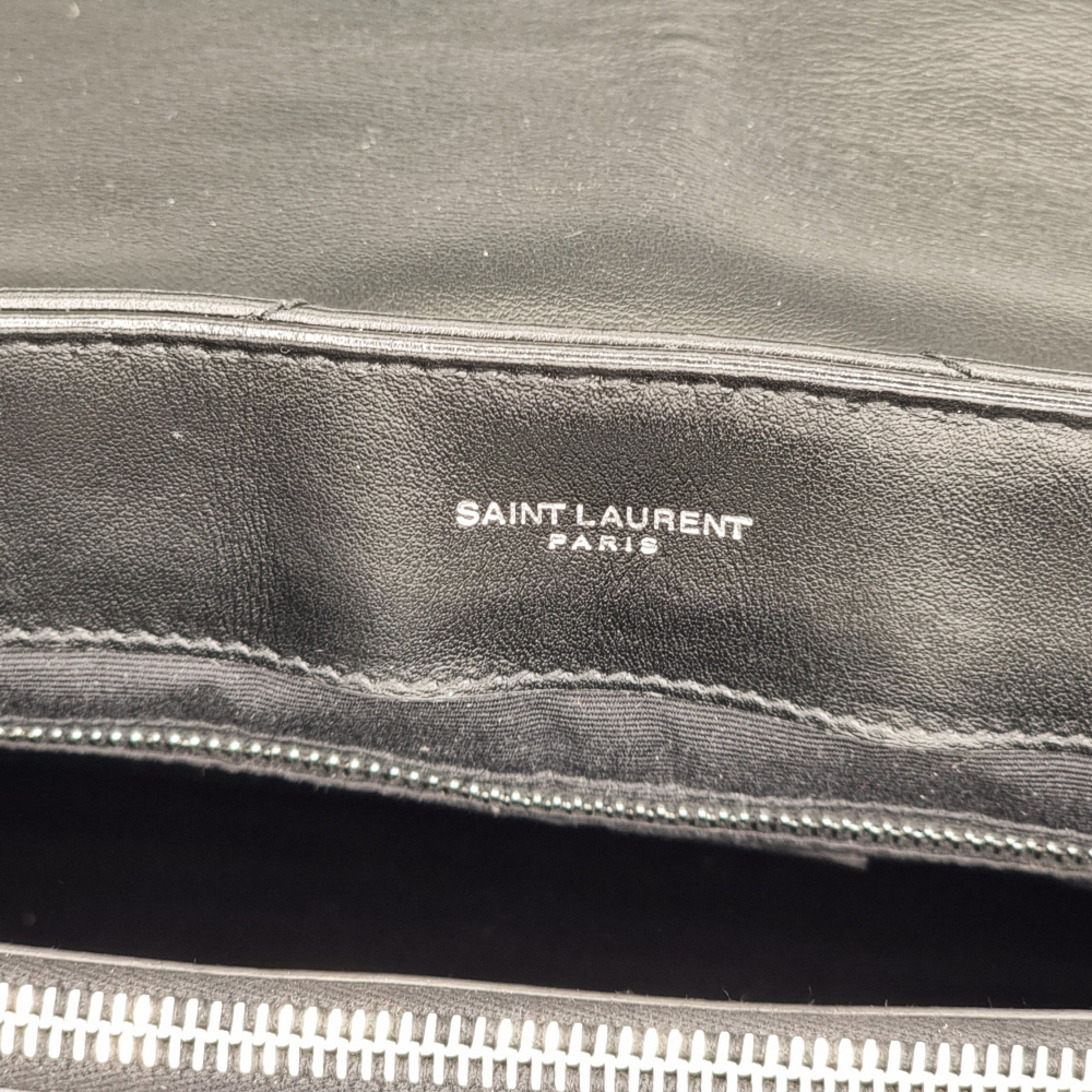 Yves Saint Laurent Loulou Large Black Leather