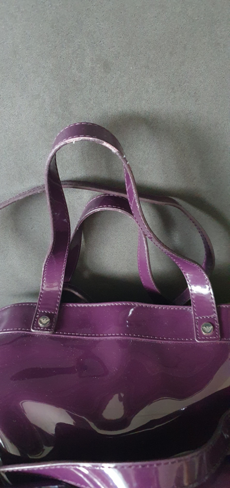 Armani Jeans Cuir vernis