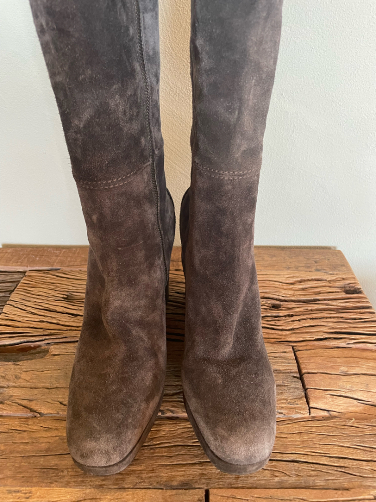 Car Shoe Suede Wedge Boots