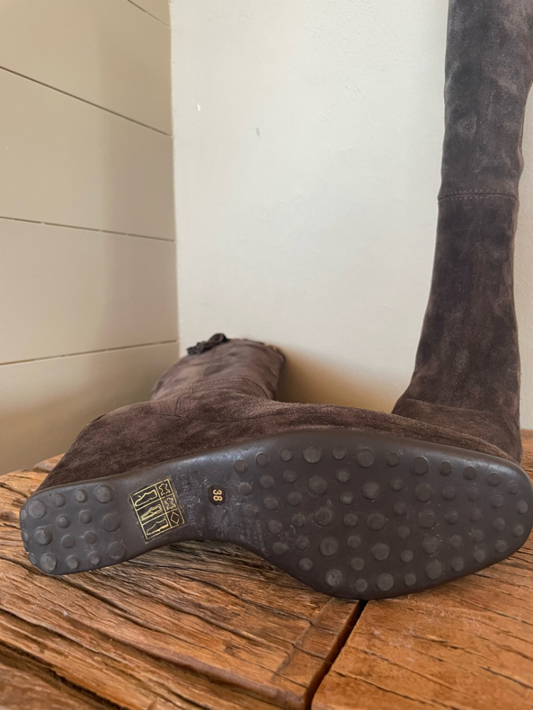 Car Shoe Suede Wedge Boots