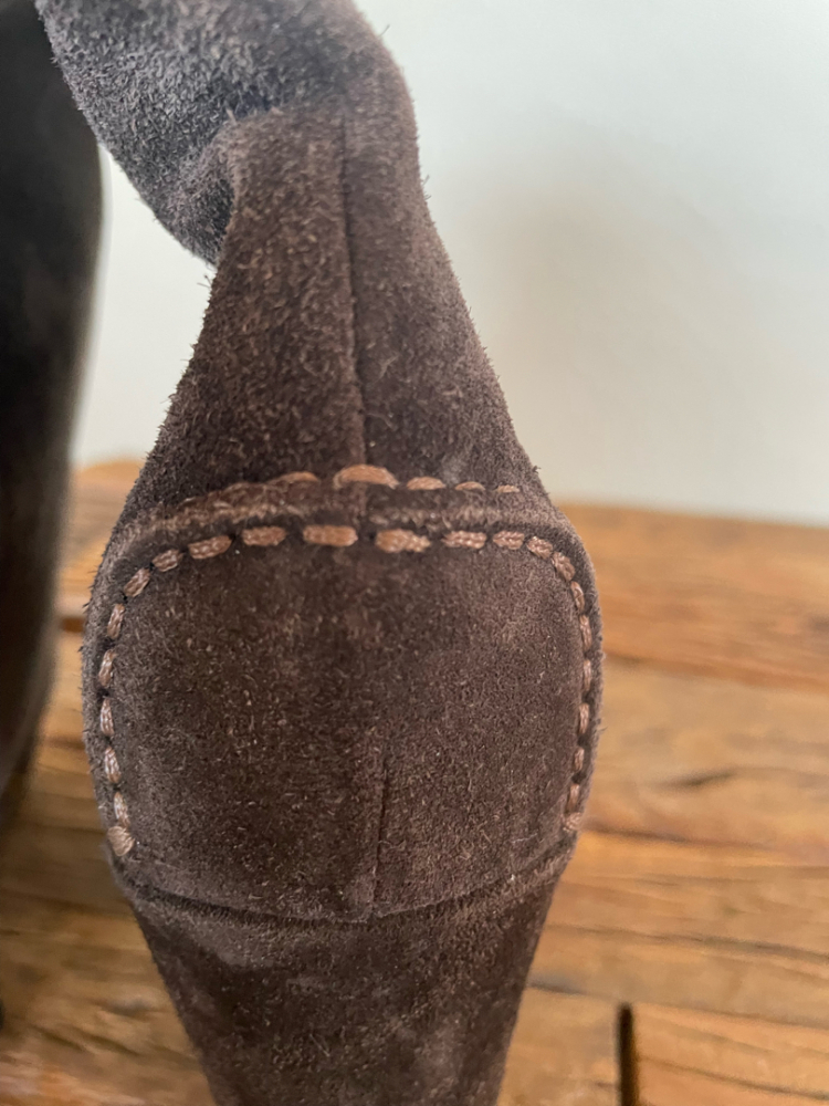 Car Shoe Suede Wedge Boots