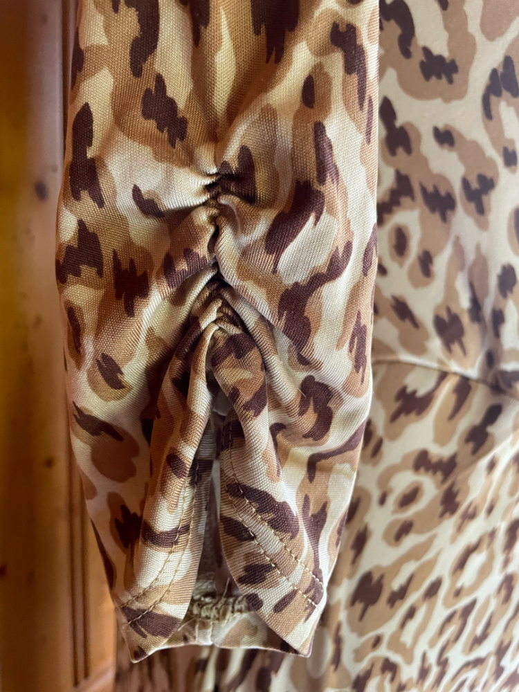 Karen Millen Silk Jersey Wrap Leopard Print Dress