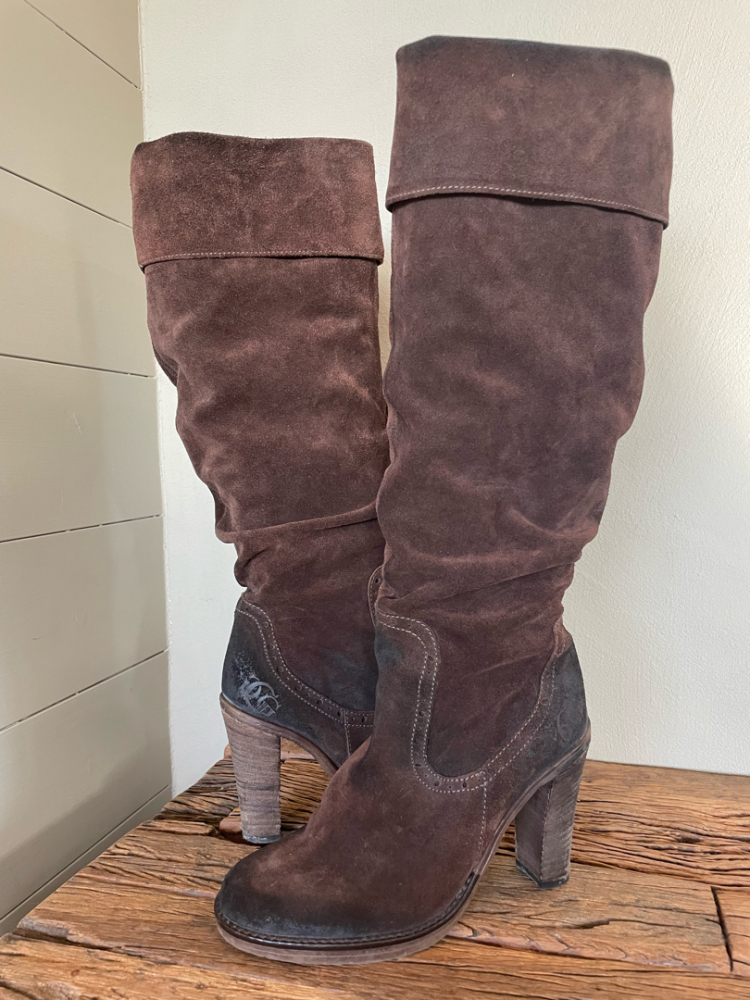 Guess High Knee Suede Boots