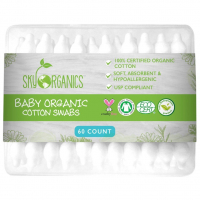 Sky Organics 'Organic' Cotton Buds - 60 Units