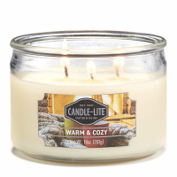 Candle-Lite 3 Wicks Candle - Warm & Cozy 283 g