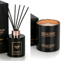 Maison Privé Bougie, Diffuseur 'Black Amber & Ginger Lily' - 120 ml 255 g