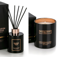 Maison Privé Bougie, Diffuseur 'Peony & Blush Suede, Black Amber & Ginger Lily' - 120 ml 255 g