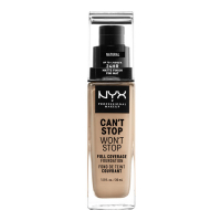 Nyx Professional Make Up Fond de teint 'Can't Stop Won't Stop Full Coverage' - Natural 30 ml
