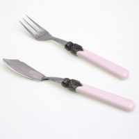 Rivadossi 'Pink' Fish Cutlery Set - 12 Pieces