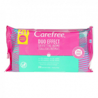 Carefree Lingettes intimes 'Aloe Vera' - 40 Pièces