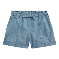 Ralph Lauren 'Chambray Camp' Shorts für große Mädchen