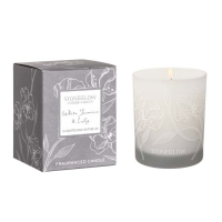 StoneGlow 'White Jasmine & Lily Tumbler' Scented Candle - 180 g