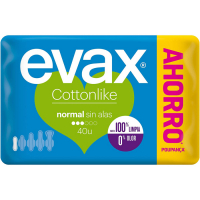 Evax 'Cottonlike' Pads - Normal 40 Pieces