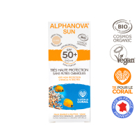 Alphanova Crème solaire teintée 'Bio SPF 50+' - Teintée Claire 50 g