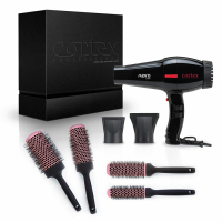 Cortex 'Supro Hair Dryer' Hair Brush Set - Black 4 Pieces