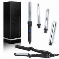 Cortex '4-in-1' Hair Styling Set - Black 6 Pieces