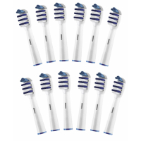 Oraldiscount 'Oral-B Compatible - Tri Action' Toothbrush Head Set - 12 Pieces