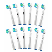 Oraldiscount 'Oral-B Compatible - Sensitive Action' Toothbrush Head Set - 12 Pieces