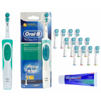 Oral-B Set de soins dentaires 'Vitality Dual Clean' - 14 Pièces