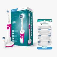 ProDental Set de brosses à dents électriques 'Clean Action Rotary' - 7 Pièces