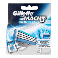 Gillette 'Mach 3 Turbo' Replacement Blades - 4 Pieces