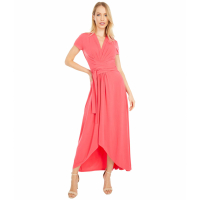 MICHAEL Michael Kors Women's 'Cap Sleeve Wrap' Maxi Dress