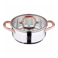 Bergner 'Copper Just for Chefs' Induction Saucepan + Lid - 2.3 L