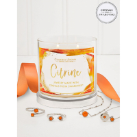 Charmed Aroma Set de bougies 'Citrine Birthstone' pour Femmes - 500 g
