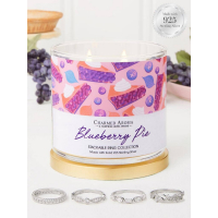 Charmed Aroma Women's 'Blueberry Pie' Candle Set - 500 g