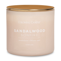 Colonial Candle Bougie parfumée 'Pop Of Colour' - Sandalwood Bonfire 411 g