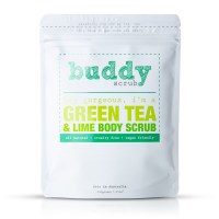 Buddy Scrub Körperpeeling - Grüner Tee, Lime 200 g