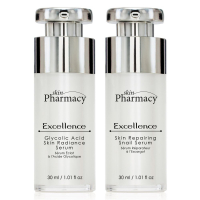 Skin Pharmacy Ensemble de soins pour la peau 'Excellence Glycolic Acid Skin Radiance + Excellence Skin Repa' - 2 Unités