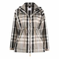 Burberry Women's 'Check-Pattern Zipped' Jacket