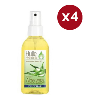 Préphar Huile corporelle et capillaire 'Aloe Vera' - 100 ml, 4 Pack