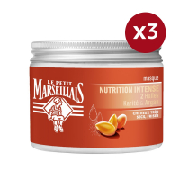 Le Petit Marsellais Masque pour les cheveux 'Nutrition Intense' - 300 ml, 3 Pièces
