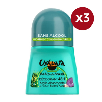 Ushuaia 'Baie Açaí' Roll-on Deodorant - 50 ml, 3 Pack