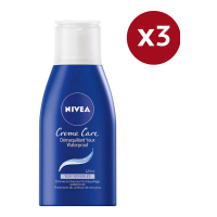Nivea Demaquillant Yeux 'Crème Care Waterproof' - 125 ml, 3 Pack