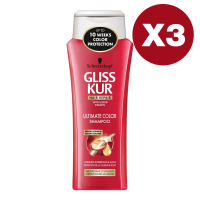 Gliss Shampooing 'Ultimate Color' - 250 ml, 3 Pièces