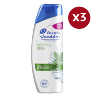 Head & Shoulders 'Menthol Fresh Anti-Dandruff' Shampoo - 280 ml, 3 Pack