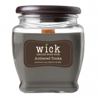 Colonial Candle 'Wick' Duftende Kerze - Ambered Tonka 425 g
