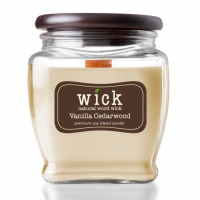 Colonial Candle 'Wick' Duftende Kerze - Vanilla Cedarwood 425 g