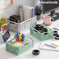 Innovagoods Set Of 3 Foldable And Stackable Organiser Boxes Boxtor