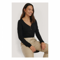 NA-KD Women's 'Button Up' Long Sleeve top